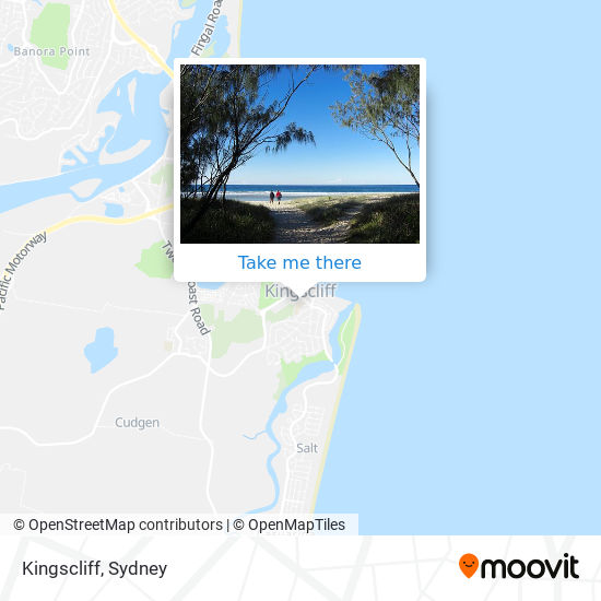 Mapa Kingscliff