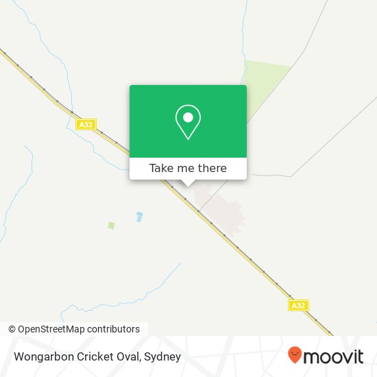 Mapa Wongarbon Cricket Oval