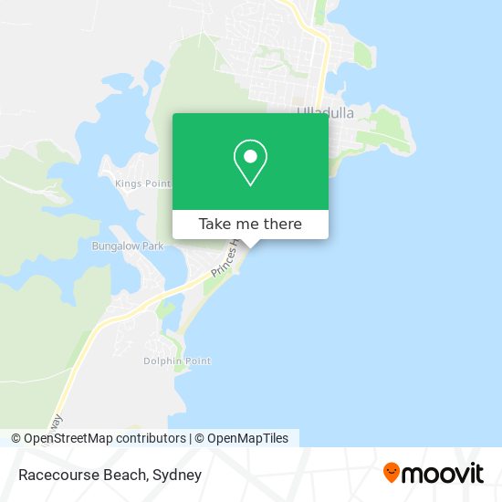 Racecourse Beach map