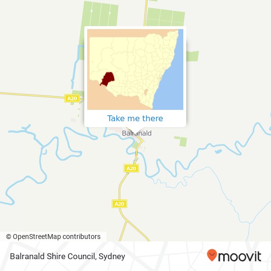 Balranald Shire Council map