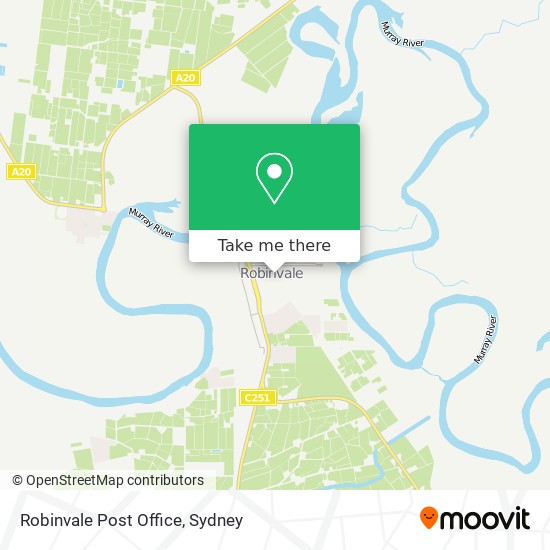 Robinvale Post Office map