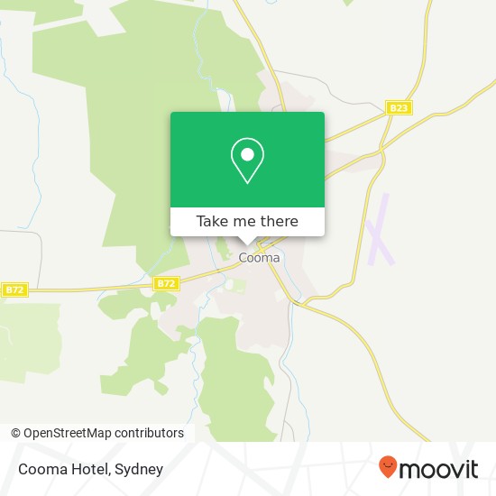Cooma Hotel map