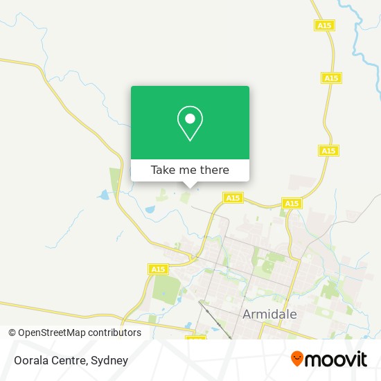 Mapa Oorala Centre