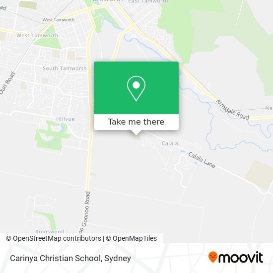 Carinya Christian School map