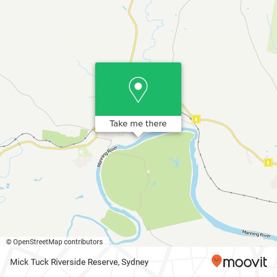 Mick Tuck Riverside Reserve map