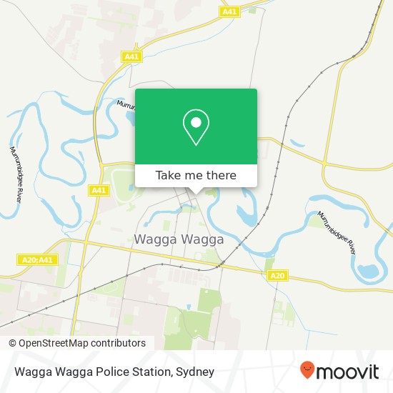 Wagga Wagga Police Station map