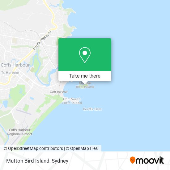 Mutton Bird Island map