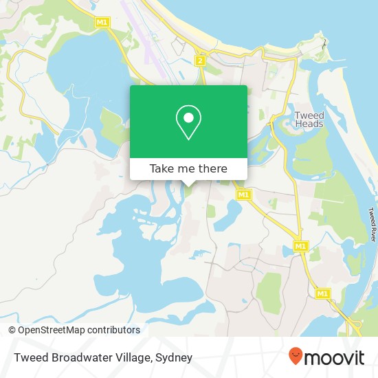 Tweed Broadwater Village map