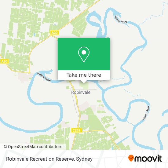 Mapa Robinvale Recreation Reserve