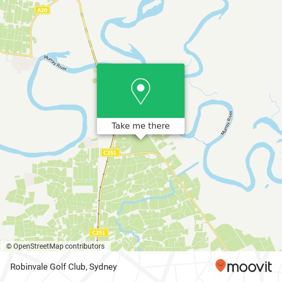 Mapa Robinvale Golf Club