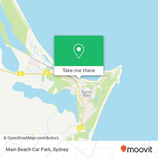Main Beach Car Park map