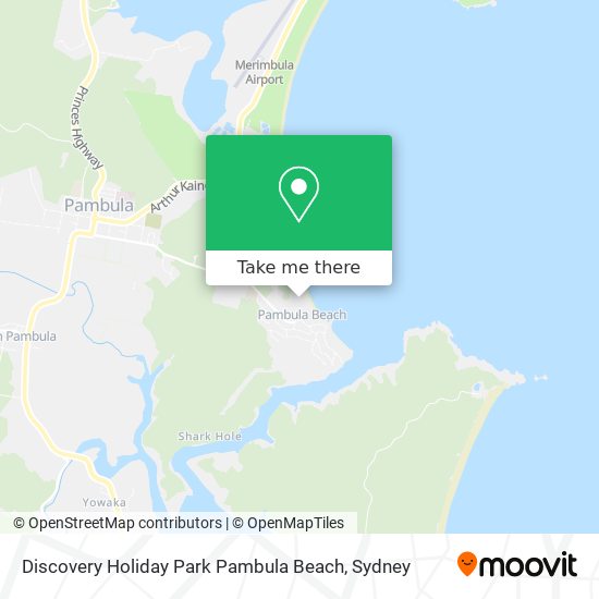 Discovery Holiday Park Pambula Beach map