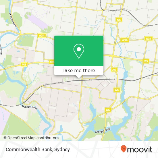 Commonwealth Bank map