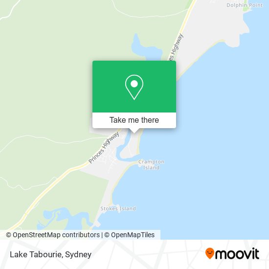 Lake Tabourie map