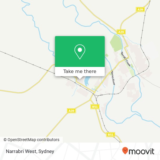 Mapa Narrabri West