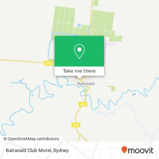 Mapa Balranald Club Motel