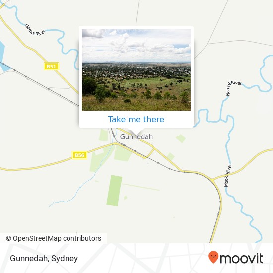 Mapa Gunnedah