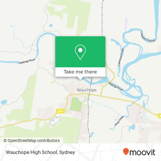 Mapa Wauchope High School