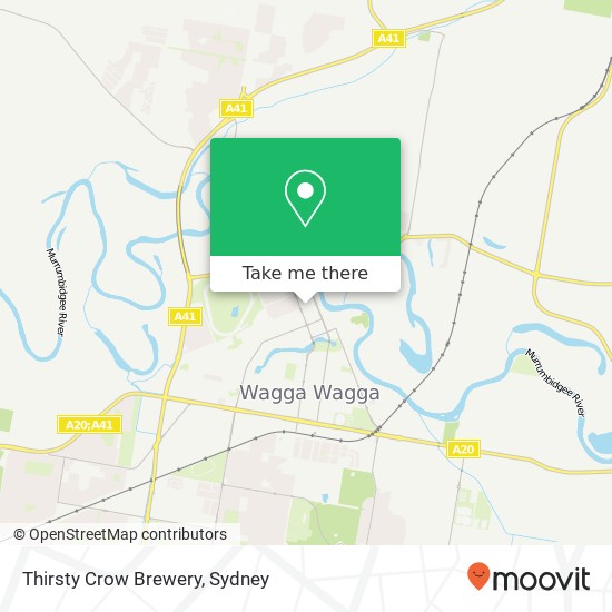 Mapa Thirsty Crow Brewery