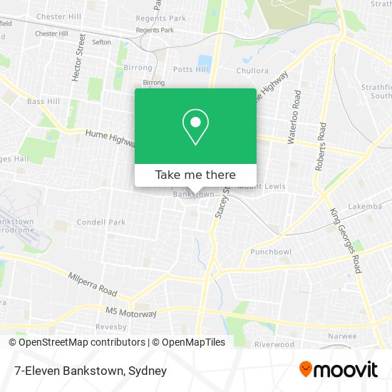 Mapa 7-Eleven Bankstown