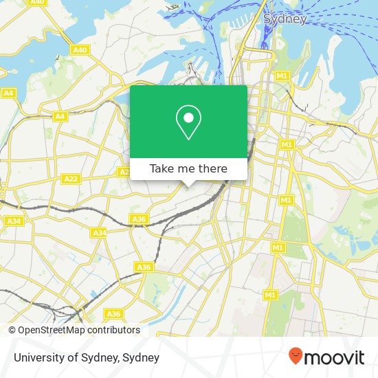 University of Sydney map