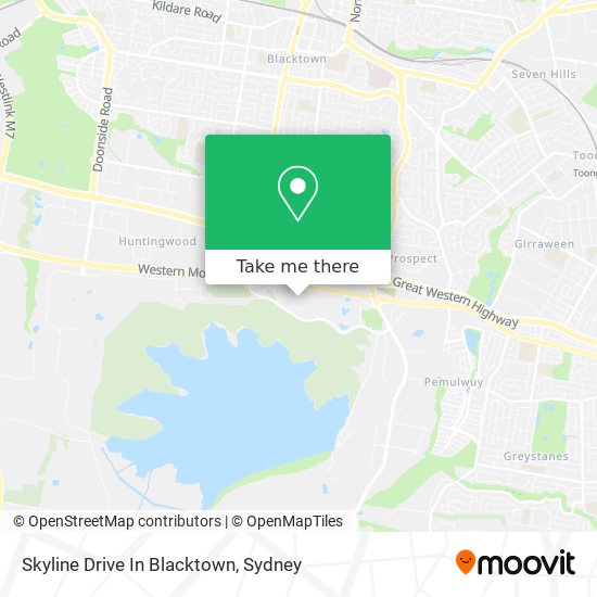 Mapa Skyline Drive In Blacktown