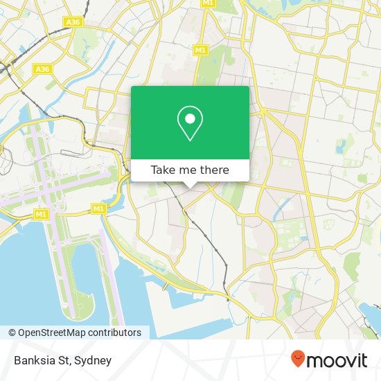 Banksia St map