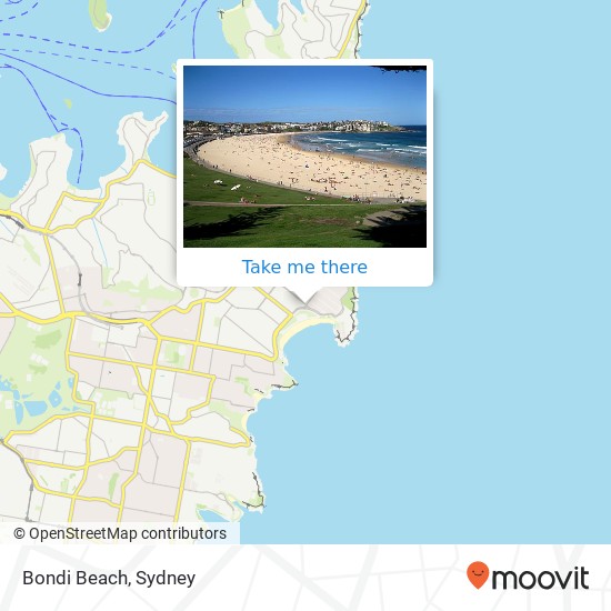 Bondi Beach map