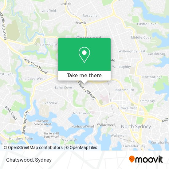 Chatswood map