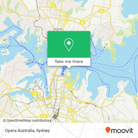 Opera Australia map