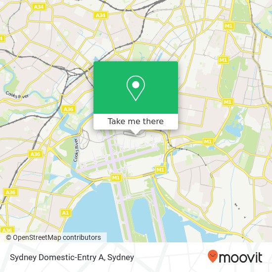 Sydney Domestic-Entry A map