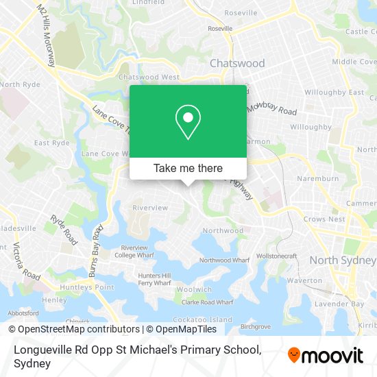 Longueville Rd Opp St Michael's Primary School map