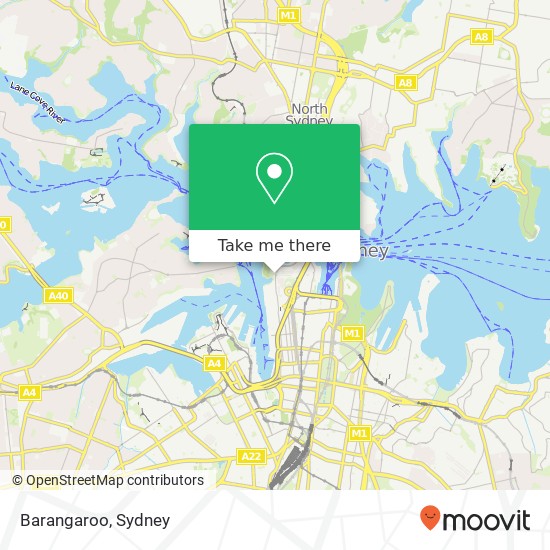 Barangaroo map