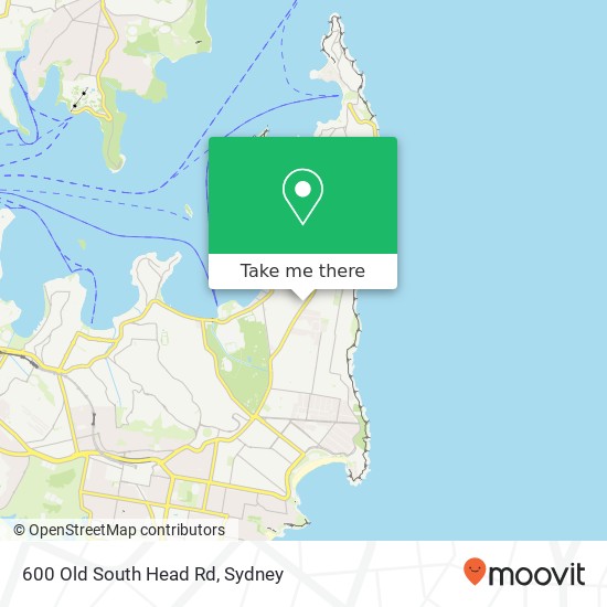 600 Old South Head Rd map