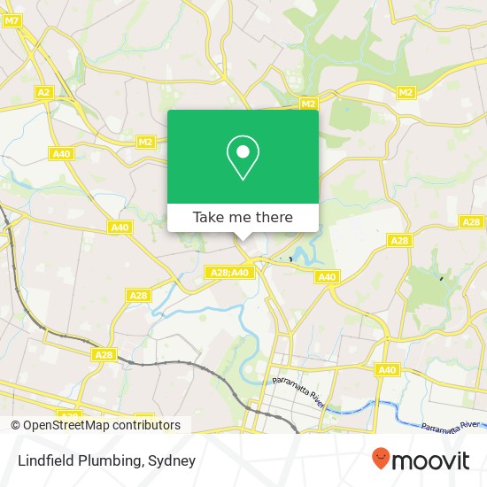 Lindfield Plumbing map