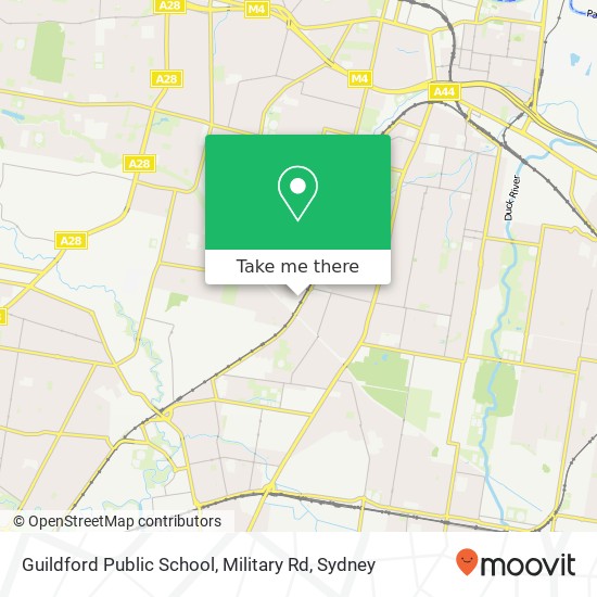 Guildford Public School, Military Rd map