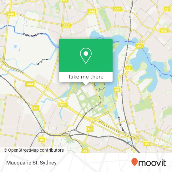 Macquarie St map