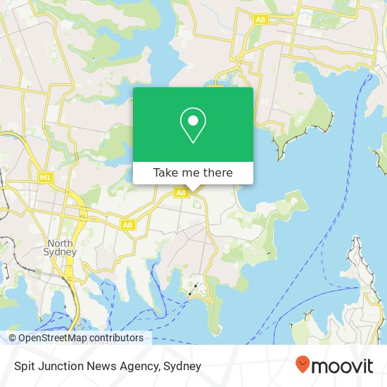 Spit Junction News Agency map