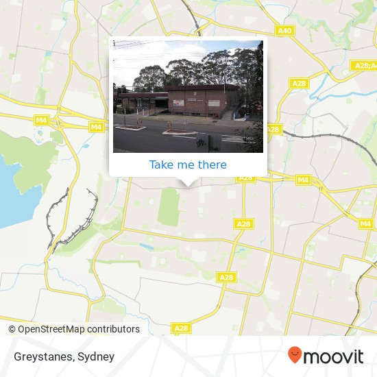 Mapa Greystanes