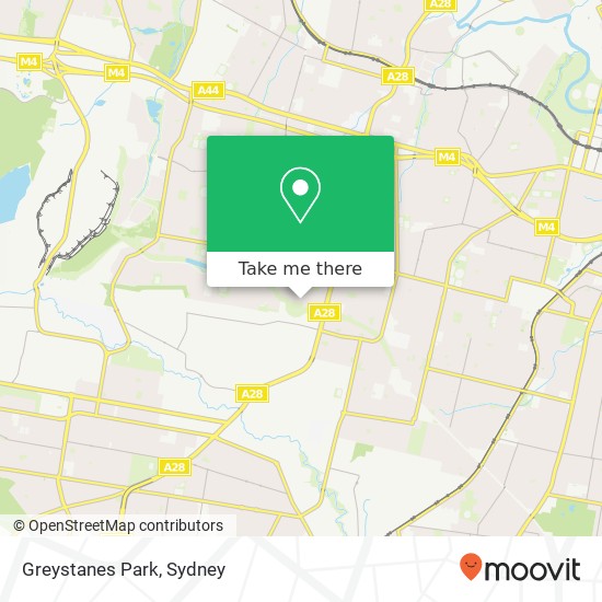 Greystanes Park map