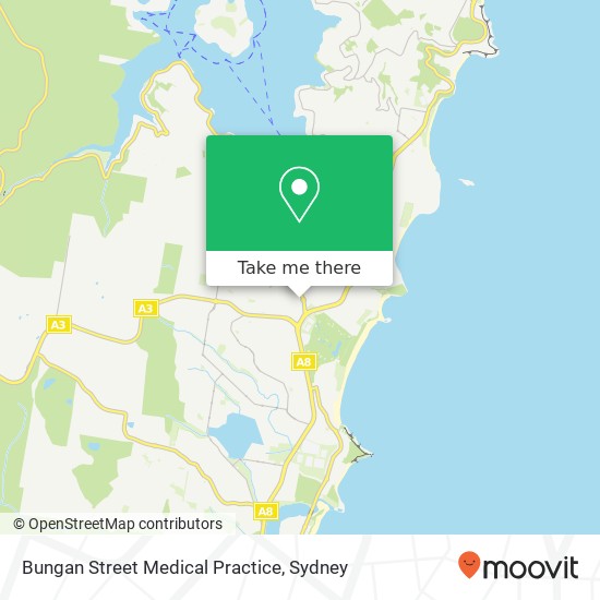 Bungan Street Medical Practice map