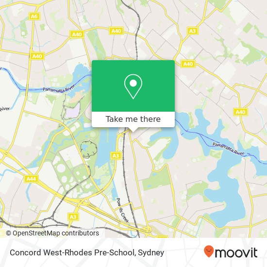 Concord West-Rhodes Pre-School map