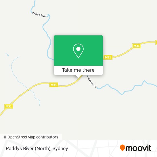 Paddys River (North) map