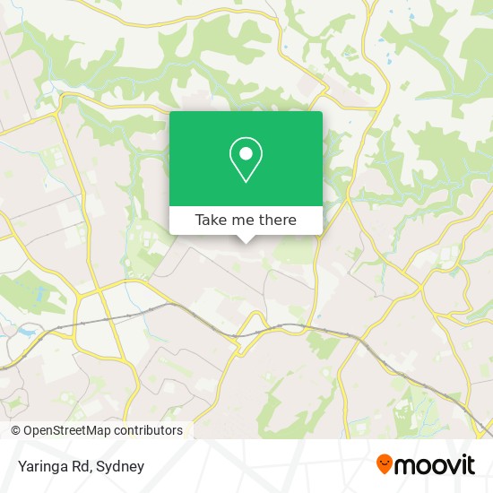 Yaringa Rd map