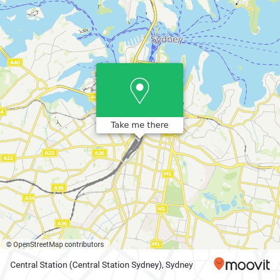 Central Station (Central Station Sydney) map