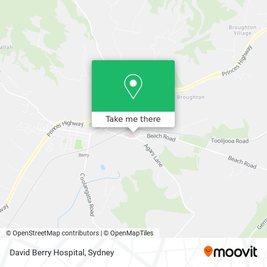 David Berry Hospital map