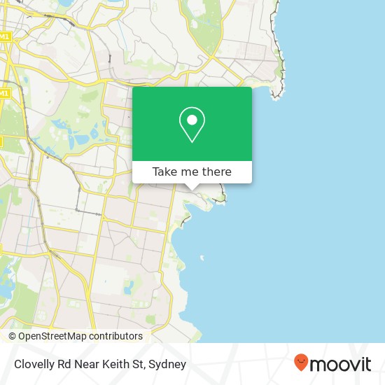 Clovelly Rd Near Keith St map