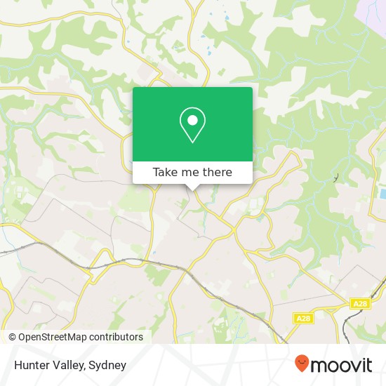 Hunter Valley map