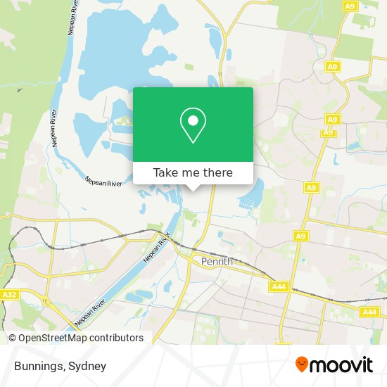 Bunnings map