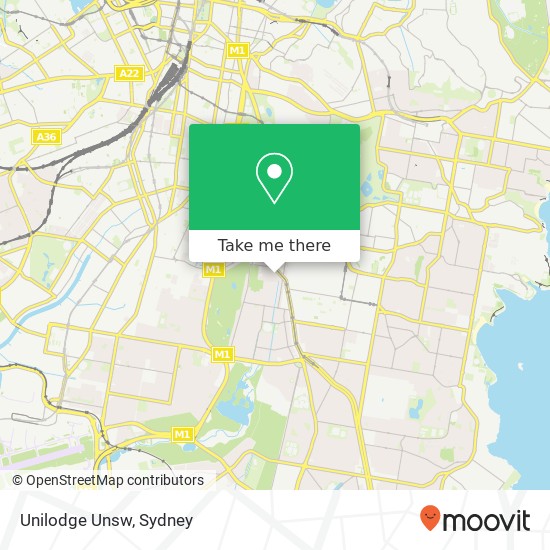 Unilodge Unsw map